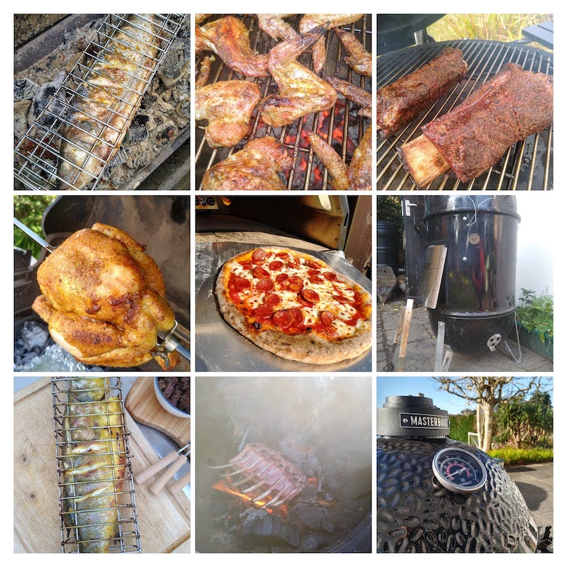 collage of grills and cooks