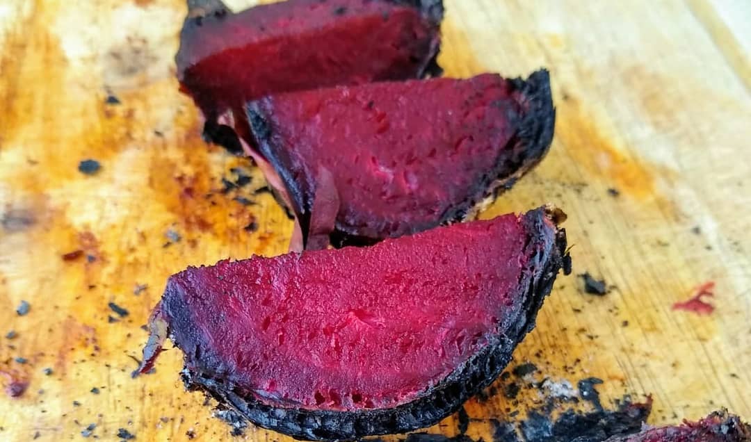 Dirty beets: Fire cooked beetroots
