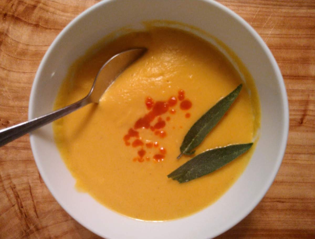 Smoked butternut sqaush soup